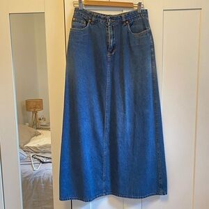 Jacob Annexe vintage Blue Denim Maxi Skirt
